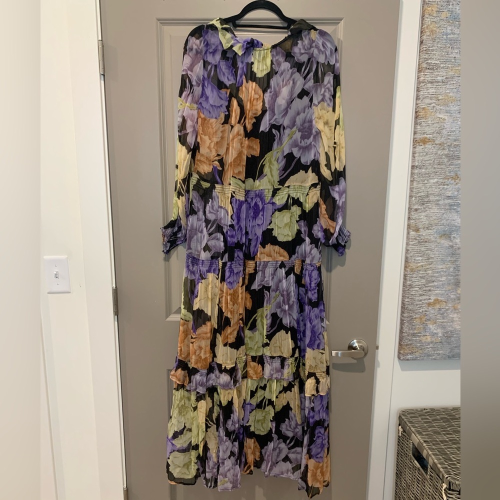 Anthropologie Marais Printed Chiffon Maxi Dress - Picture 3 of 3